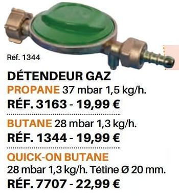 Promotions Détendeur gaz butane - Produit Maison - Shopix - Valide de 01/05/2022 à 30/06/2022 chez Shopix