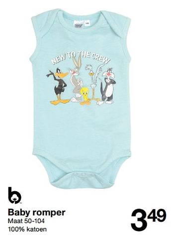 Promoties Baby romper - Huismerk - Zeeman  - Geldig van 21/05/2022 tot 27/05/2022 bij Zeeman