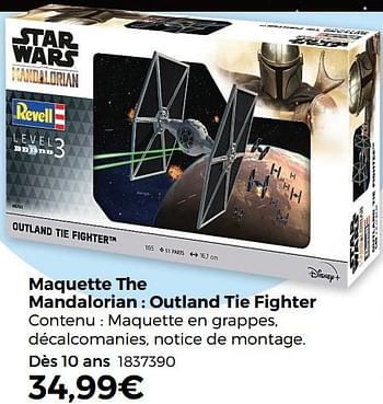 Star Wars - Maquette Revell The Mandalorian : Outland Tie Fighter
