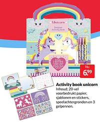 Activity book unicorn-Huismerk Boekenvoordeel