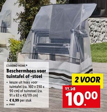 Promoties Beschermhoes voor tuintafel of -stoel - Livarno - Geldig van 30/05/2022 tot 04/06/2022 bij Lidl