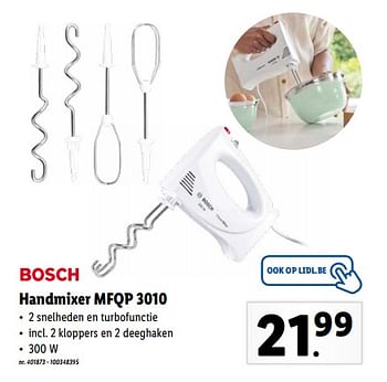 Promoties Bosch handmixer mfqp 3010 - Bosch - Geldig van 30/05/2022 tot 04/06/2022 bij Lidl