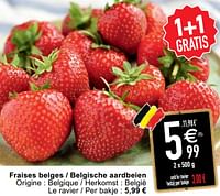 Fraises belges - belgische aardbeien-Huismerk - Cora