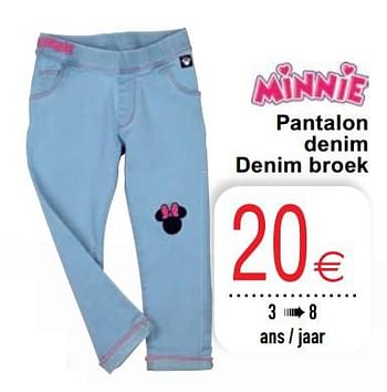 Promoties Pantalon denim denim broek - Huismerk - Cora - Geldig van 24/05/2022 tot 04/06/2022 bij Cora