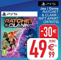 Jeu - game ratchet + clank : rift apart-Sony