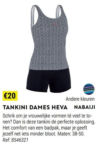 Promotions Tankini dames heva - Nabaiji - Valide de 01/06/2022 à 30/06/2022 chez Decathlon
