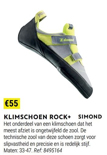 Promoties Klimschoen rock+ - Simond - Geldig van 01/06/2022 tot 30/06/2022 bij Decathlon