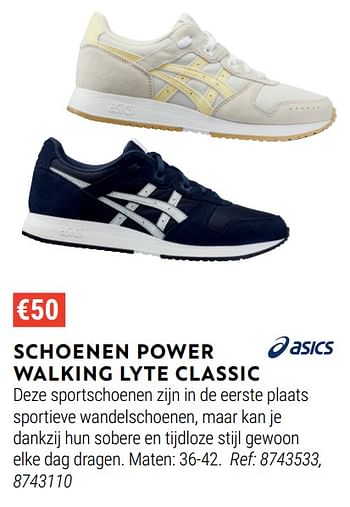 Promoties Schoenen power walking lyte classic - Asics - Geldig van 01/06/2022 tot 30/06/2022 bij Decathlon