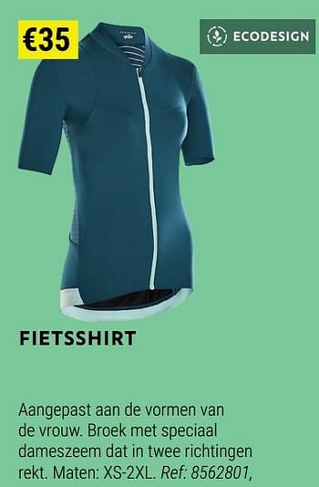 Promoties Fietsshirt - Van Rysel - Geldig van 01/06/2022 tot 30/06/2022 bij Decathlon