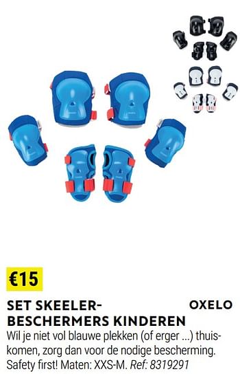Promoties Set skeelerbeschermers kinderen - Oxelo - Geldig van 01/06/2022 tot 30/06/2022 bij Decathlon