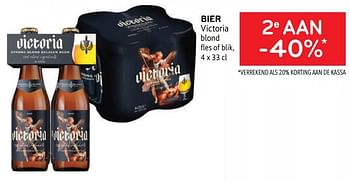 Promoties Bier victoria 2e aan -40% - Victoria - Geldig van 01/06/2022 tot 14/06/2022 bij Alvo