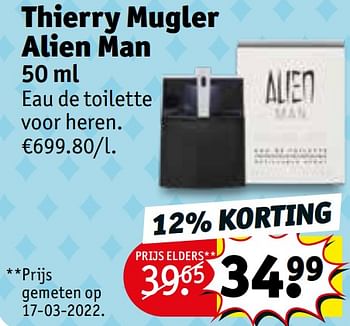Promoties Thierry mugler alien man edt - Thierry Mugler - Geldig van 24/05/2022 tot 05/06/2022 bij Kruidvat