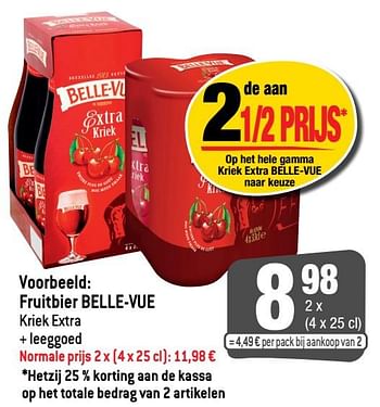 Promoties Fruitbier belle-vue - Belle-vue - Geldig van 25/05/2022 tot 31/05/2022 bij Smatch