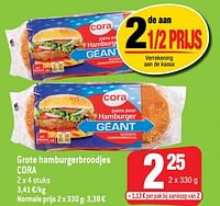 Grote hamburgerbroodjes cora-Huismerk - Smatch