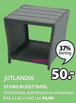 Promoties Stord bijzettafel - Jutlandia - Geldig van 23/05/2022 tot 06/06/2022 bij Jysk
