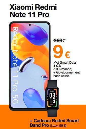 Promoties Xiaomi redmi note 11 pro - Xiaomi - Geldig van 23/05/2022 tot 31/05/2022 bij Orange