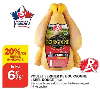 Promotions Poulet fermier de bourgogne label rouge - Produit Maison - Atac - Valide de 25/05/2022 à 30/05/2022 chez Atac