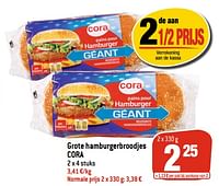 Grote hamburgerbroodjes cora-Huismerk - Match