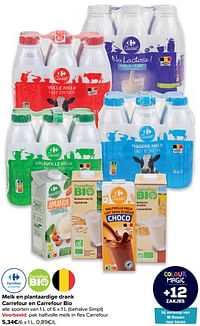 Pak halfvolle melk in fles carrefour-Huismerk - Carrefour 