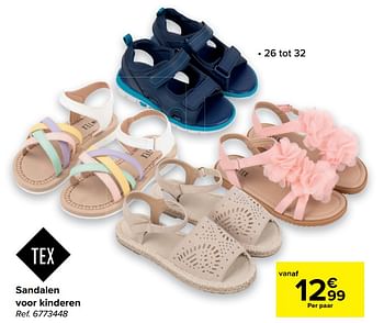 Promoties Sandalen voor kinderen - Tex - Geldig van 25/05/2022 tot 06/06/2022 bij Carrefour