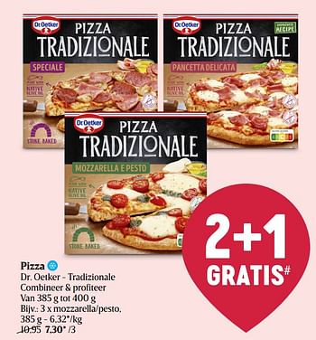 Promoties Pizza dr. oetker - tradizionale mozzarella-pesto - Dr. Oetker - Geldig van 26/05/2022 tot 01/06/2022 bij Delhaize
