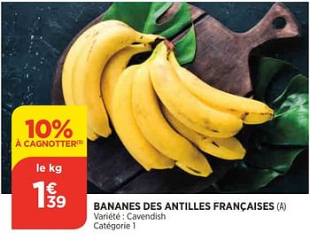 Promoties Bananes des antilles françaises - Huismerk - Bi1 - Geldig van 25/05/2022 tot 30/05/2022 bij Bi1
