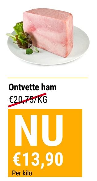 Promoties Ontvette ham - Huismerk - Budgetslager - Geldig van 25/05/2022 tot 31/05/2022 bij Budgetslager