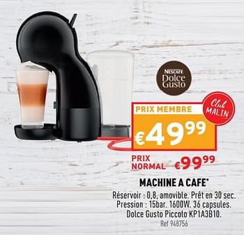 Promoties Krups machine a cafe kp1a3b10 - Krups - Geldig van 01/06/2022 tot 06/06/2022 bij Trafic