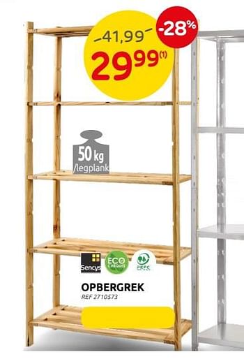 Promoties Opbergrek - Sencys - Geldig van 25/05/2022 tot 13/06/2022 bij Brico
