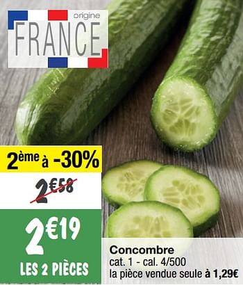Promotions Concombre - Produit Maison - Migros - Valide de 24/05/2022 à 29/05/2022 chez Migros
