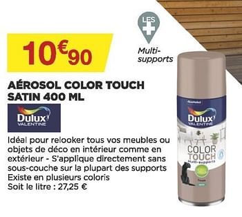 Promotions Aérosol color touch satin - Dulux - Valide de 18/05/2022 à 28/05/2022 chez Brico Marché