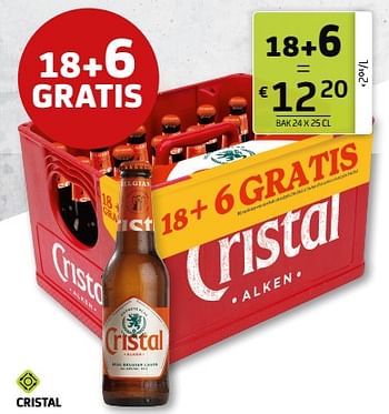 Promoties Cristal - Cristal - Geldig van 03/06/2022 tot 16/06/2022 bij BelBev