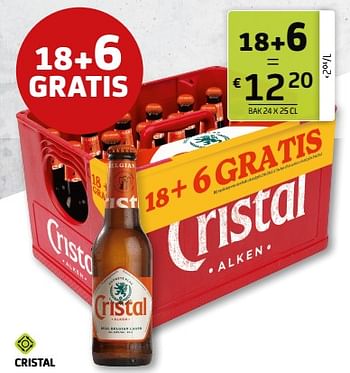 Promotions Cristal - Cristal - Valide de 03/06/2022 à 16/06/2022 chez BelBev