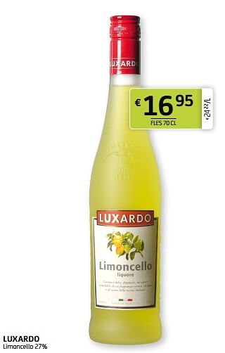 Promotions Luxardo limoncello - Luxardo - Valide de 03/06/2022 à 16/06/2022 chez BelBev