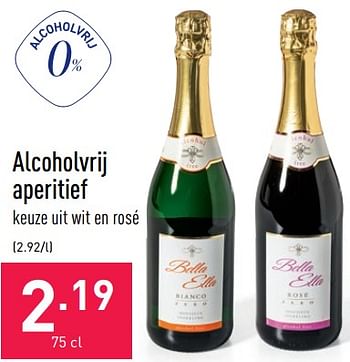 Promoties Alcoholvrij aperitief - Schuimwijnen - Geldig van 03/06/2022 tot 10/06/2022 bij Aldi