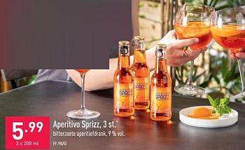 Promoties Aperitivo sprizz - Aperitivo - Geldig van 03/06/2022 tot 10/06/2022 bij Aldi