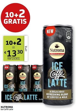 Promotions Nutroma ice caffè latte - Nutroma - Valide de 03/06/2022 à 16/06/2022 chez BelBev