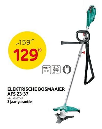 Promoties Bosch elektrische bosmaaier afs 23-37 - Bosch - Geldig van 25/05/2022 tot 13/06/2022 bij Brico