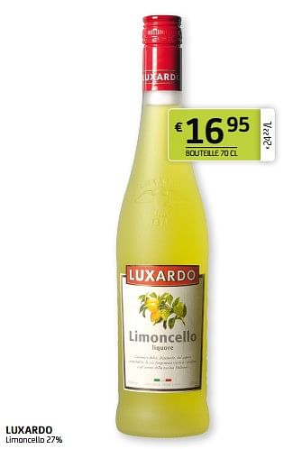 Promotions Luxardo limoncello - Luxardo - Valide de 03/06/2022 à 16/06/2022 chez BelBev