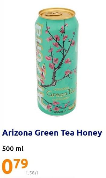 Promoties Arizona green tea honey - Arizona - Geldig van 25/05/2022 tot 31/05/2022 bij Action