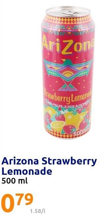 Promoties Arizona strawberry lemonade - Arizona - Geldig van 25/05/2022 tot 31/05/2022 bij Action