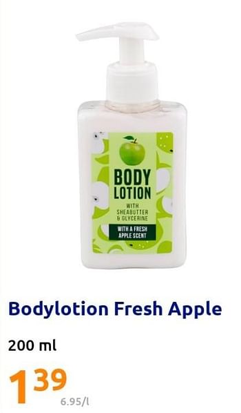 Promoties Bodylotion fresh apple - Huismerk - Action - Geldig van 25/05/2022 tot 31/05/2022 bij Action