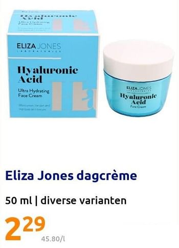 Promoties Eliza jones dagcrème - Eliza Jones - Geldig van 25/05/2022 tot 31/05/2022 bij Action