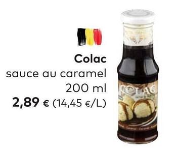 Promotions Colac sauce au caramel - Colac - Valide de 25/05/2022 à 21/06/2022 chez Bioplanet