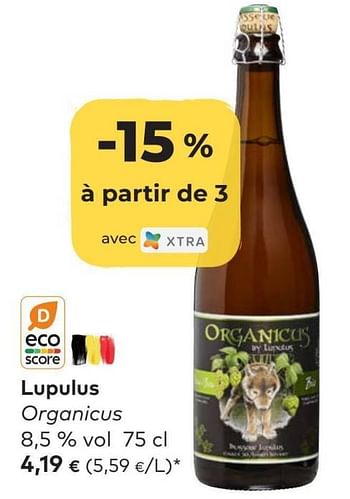 Promotions Lupulus organicus - Lupulus - Valide de 25/05/2022 à 21/06/2022 chez Bioplanet