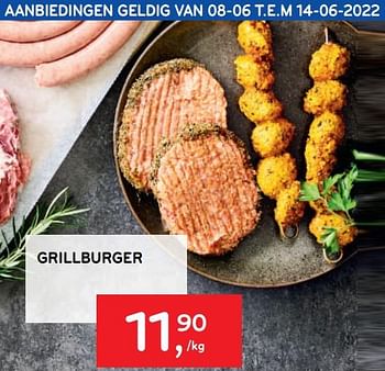 Promoties Grillburger - Huismerk - Alvo - Geldig van 08/06/2022 tot 14/06/2022 bij Alvo