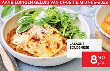 Promoties Lasagne bolognese - Huismerk - Alvo - Geldig van 01/06/2022 tot 07/06/2022 bij Alvo