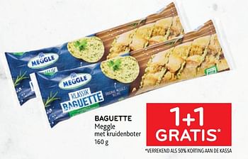 Promoties Baguette meggle 1+1 gratis - Meggle - Geldig van 01/06/2022 tot 14/06/2022 bij Alvo