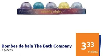 Promotions Bombes de bain the bath company - The Bath Company - Valide de 25/05/2022 à 31/05/2022 chez Action