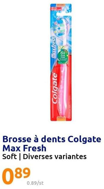 Promotions Brosse à dents colgate max fresh - Colgate - Valide de 25/05/2022 à 31/05/2022 chez Action